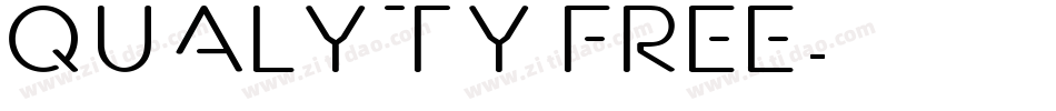 Qualyty Free字体转换